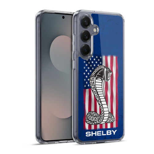 Shelby Logos American Flag Soft Gel Case for Samsung Galaxy S25+ & MagSafe