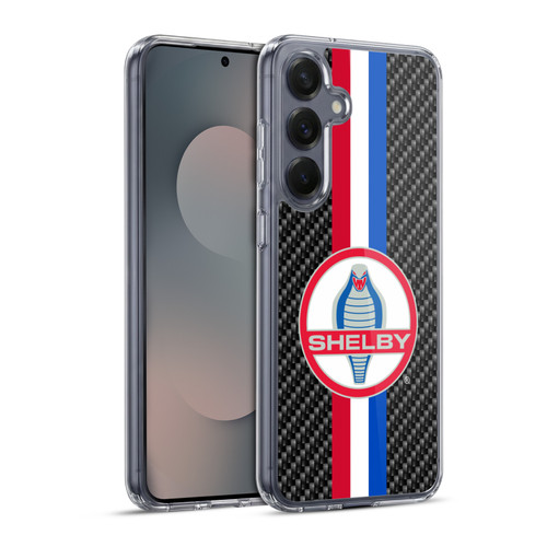 Shelby Logos Carbon Fiber Soft Gel Case for Samsung Galaxy S25+ & MagSafe
