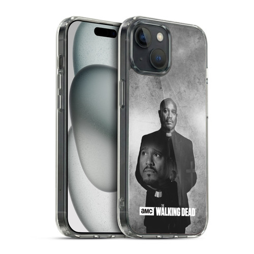 AMC The Walking Dead Double Exposure Gabriel Soft Gel Case for Apple iPhone 15 & MagSafe