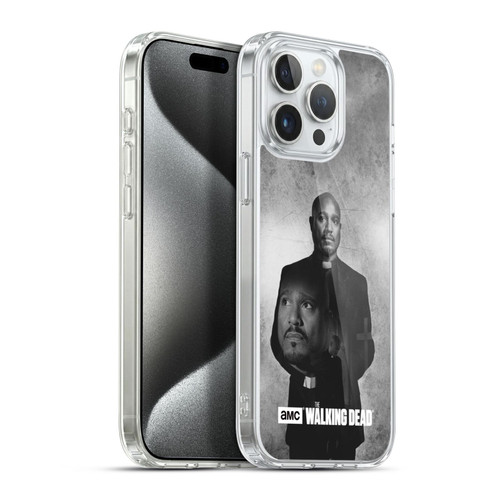 AMC The Walking Dead Double Exposure Gabriel Soft Gel Case for Apple iPhone 15 Pro Max & MagSafe