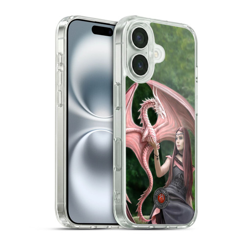 Anne Stokes Dragon Friendship Elegant Soft Gel Case for Apple iPhone 16 & MagSafe