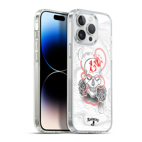 Alchemy Gothic Skull Charmed Life Locket Soft Gel Case for Apple iPhone 13 Pro Max & MagSafe