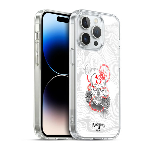 Alchemy Gothic Skull Charmed Life Locket Soft Gel Case for Apple iPhone 13 Pro & MagSafe