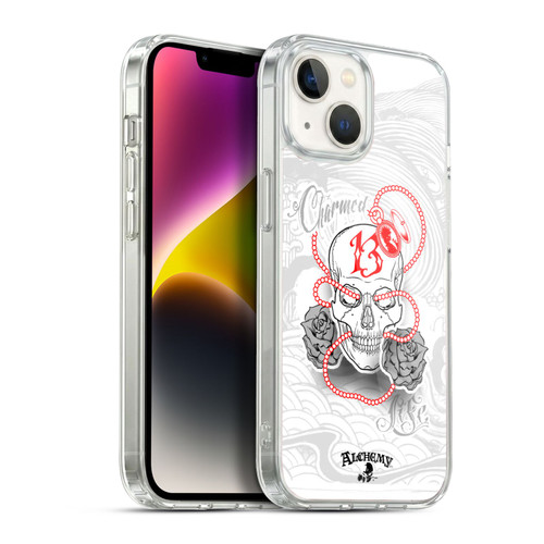 Alchemy Gothic Skull Charmed Life Locket Soft Gel Case for Apple iPhone 14