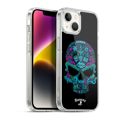 Alchemy Gothic Skull Toil N Trouble Soft Gel Case for Apple iPhone 14 Plus & MagSafe