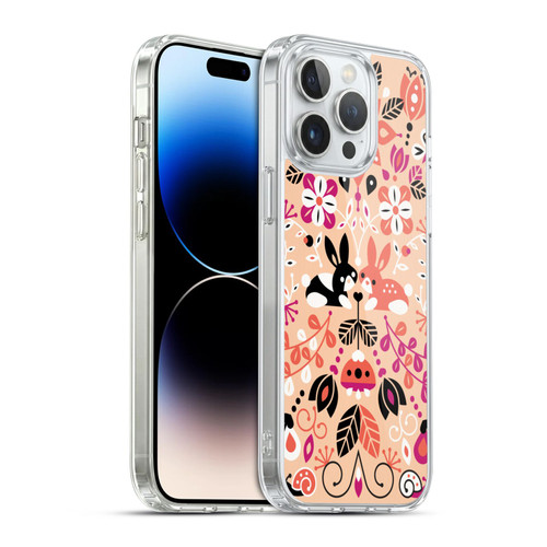 Cat Coquillette Animals Bunny Lovers Soft Gel Case for Apple iPhone 14 Pro Max & MagSafe