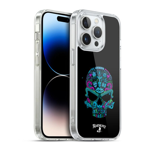 Alchemy Gothic Skull Toil N Trouble Soft Gel Case for Apple iPhone 14 Pro & MagSafe
