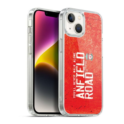 Liverpool Football Club Crest You'Ll Never Walk Alone Anfield Road Red Soft Gel Case for Apple iPhone 14