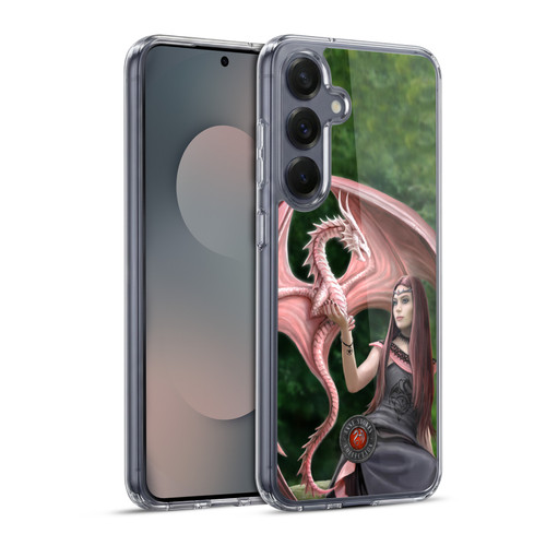 Anne Stokes Dragon Friendship Elegant Soft Gel Case for Samsung Galaxy S25+ & MagSafe