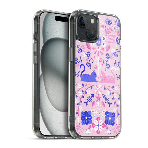 Cat Coquillette Animals Kittens Symmetry Soft Gel Case for Apple iPhone 15 Plus & MagSafe