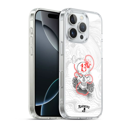 Alchemy Gothic Skull Charmed Life Locket Soft Gel Case for Apple iPhone 16 Pro & MagSafe