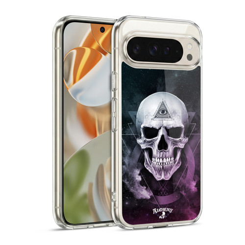 Alchemy Gothic Skull The Void Geometric Soft Gel Case for Google Pixel 9 / Pixel 9 Pro