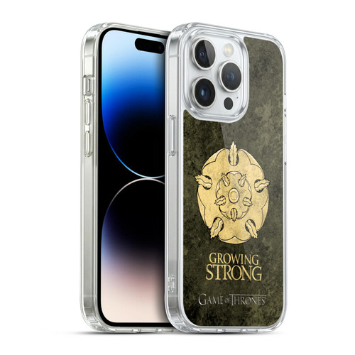 HBO Game of Thrones Dark Distressed Look Sigils Tyrell Soft Gel Case for Apple iPhone 14 Pro & MagSafe