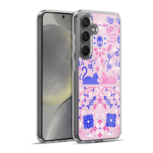 Cat Coquillette Animals Kittens Symmetry Soft Gel Case for Samsung Galaxy S24+ 5G & MagSafe