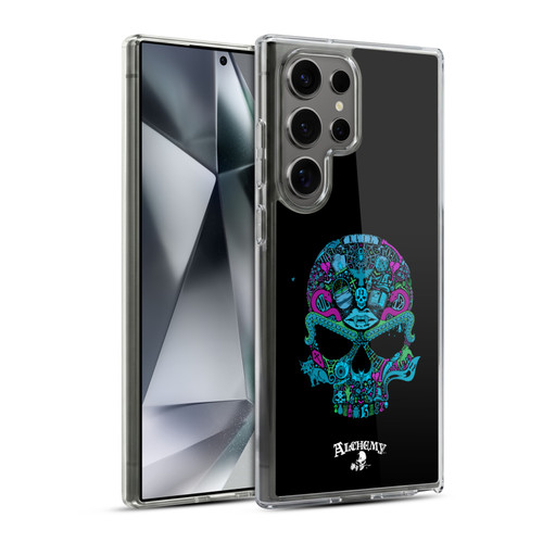 Alchemy Gothic Skull Toil N Trouble Soft Gel Case for Samsung Galaxy S24 Ultra 5G & MagSafe
