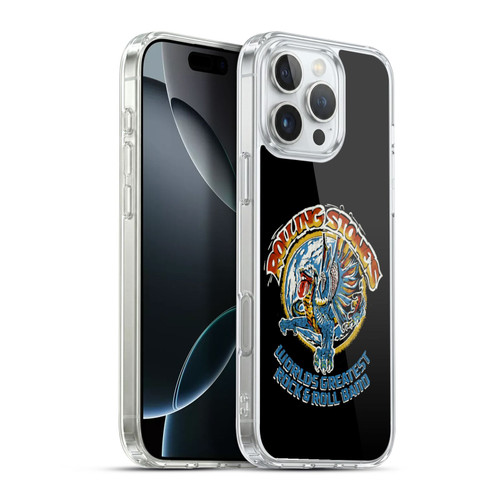 The Rolling Stones Graphics Greatest Rock And Roll Band Soft Gel Case for Apple iPhone 16 Pro Max & MagSafe
