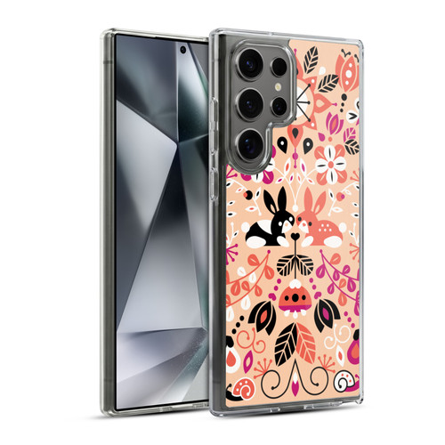 Cat Coquillette Animals Bunny Lovers Soft Gel Case for Samsung Galaxy S24 Ultra 5G & MagSafe