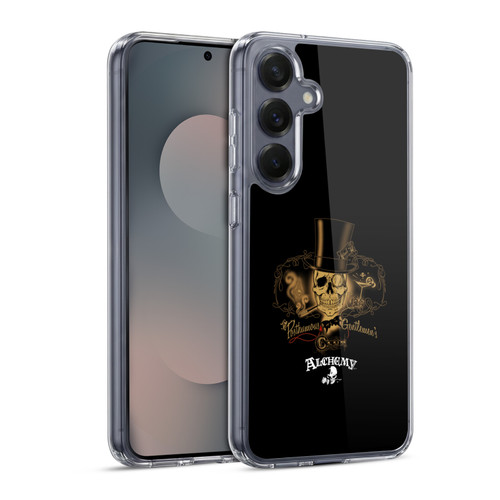 Alchemy Gothic Skull Gentlemens Club Soft Gel Case for Samsung Galaxy S25 & MagSafe