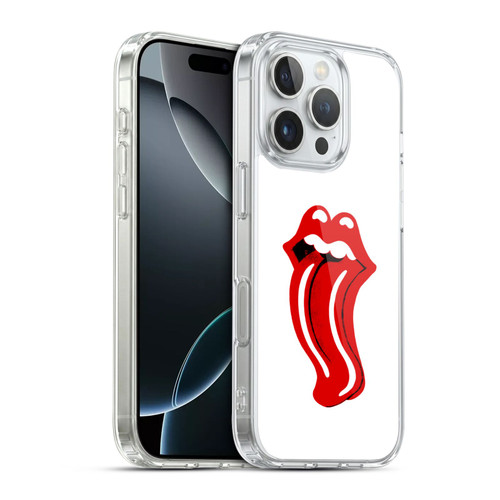 The Rolling Stones Graphics Distorted Tongue Soft Gel Case for Apple iPhone 16 Pro & MagSafe