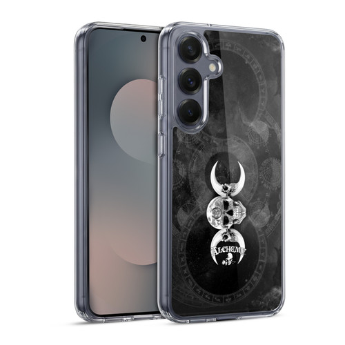 Alchemy Gothic Skull Dark Goddess Moon Soft Gel Case for Samsung Galaxy S25 & MagSafe