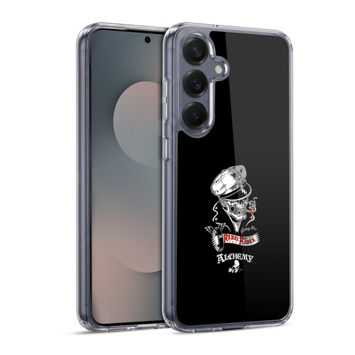 Alchemy Gothic Skull Rebel Rider Soft Gel Case for Samsung Galaxy S25 & MagSafe