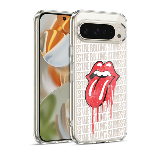 The Rolling Stones Graphics Dripping Tongue Soft Gel Case for Google Pixel 9 / Pixel 9 Pro