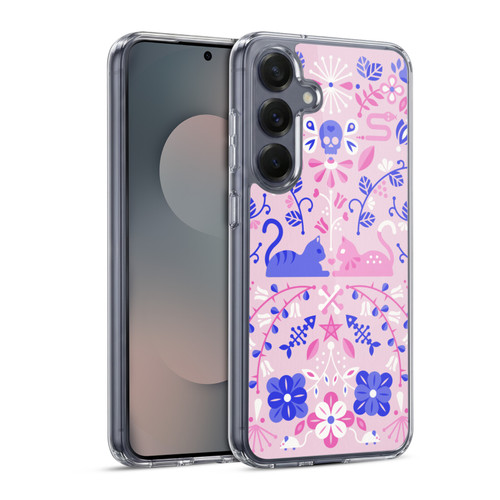 Cat Coquillette Animals Kittens Symmetry Soft Gel Case for Samsung Galaxy S25 & MagSafe