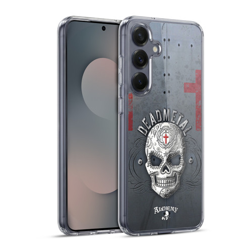 Alchemy Gothic Skull Dead Metal Soft Gel Case for Samsung Galaxy S25+ & MagSafe
