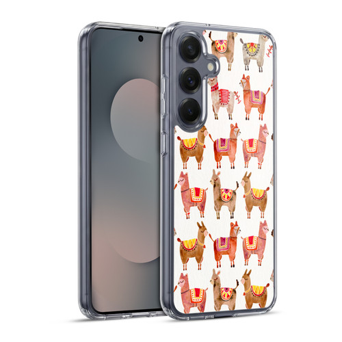Cat Coquillette Animals Alpacas Soft Gel Case for Samsung Galaxy S25+ & MagSafe