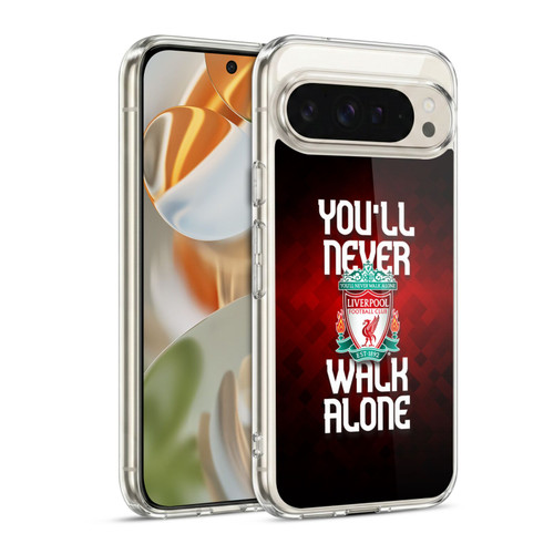 Liverpool Football Club Crest You'Ll Never Walk Alone Red Pixel Plain Soft Gel Case for Google Pixel 9 / Pixel 9 Pro