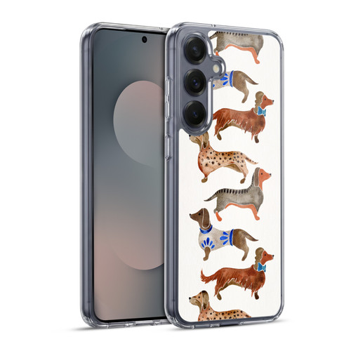 Cat Coquillette Animals Dachshunds Soft Gel Case for Samsung Galaxy S25+ & MagSafe