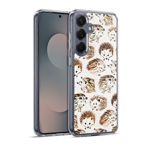 Cat Coquillette Animals Hedgehogs Soft Gel Case for Samsung Galaxy S25+ & MagSafe