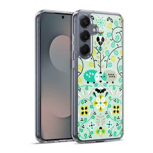 Cat Coquillette Animals Hedgehogs Symmetry Soft Gel Case for Samsung Galaxy S25+ & MagSafe