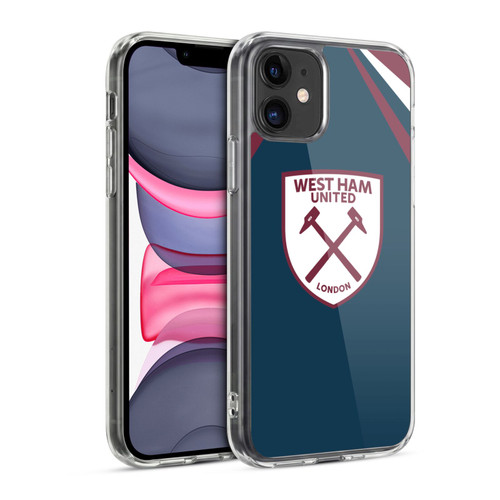 West Ham United FC Crest Graphics Emblem Soft Gel Case for Apple iPhone 11