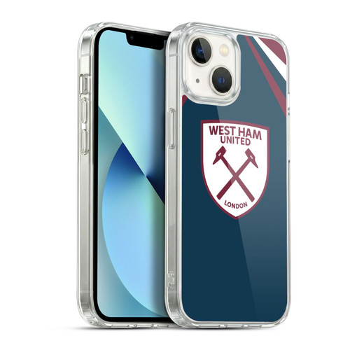 West Ham United FC Crest Graphics Emblem Soft Gel Case for Apple iPhone 13