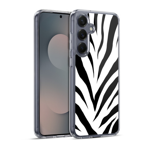 Grace Illustration Animal Prints Zebra Soft Gel Case for Samsung Galaxy S25+ & MagSafe
