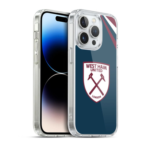 West Ham United FC Crest Graphics Emblem Soft Gel Case for Apple iPhone 13 Pro & MagSafe