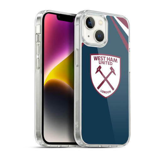 West Ham United FC Crest Graphics Emblem Soft Gel Case for Apple iPhone 14