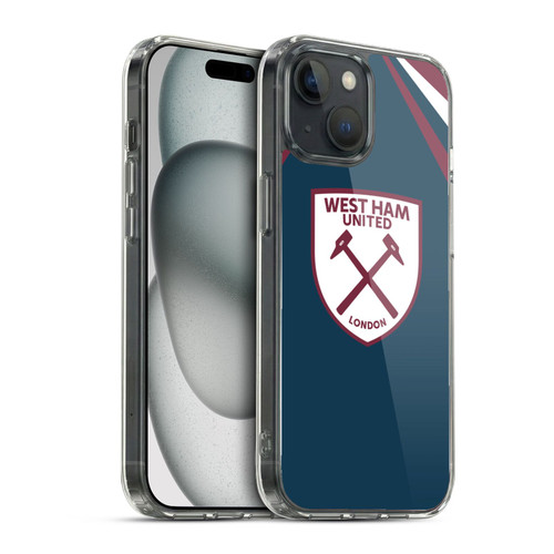 West Ham United FC Crest Graphics Emblem Soft Gel Case for Apple iPhone 15 & MagSafe