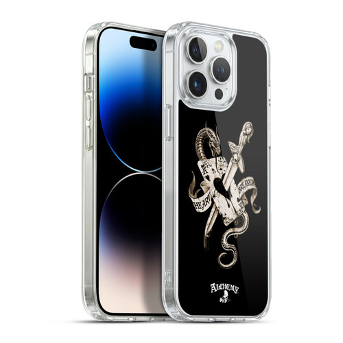 Alchemy Gothic Illustration Heart Breaker Soft Gel Case for Apple iPhone 13 Pro Max & MagSafe