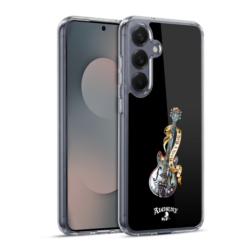 Alchemy Gothic Illustration Rock'it 56 Guitar Soft Gel Case for Samsung Galaxy S25+ & MagSafe