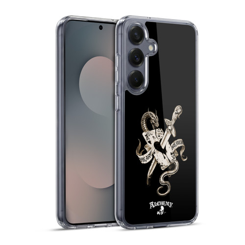 Alchemy Gothic Illustration Heart Breaker Soft Gel Case for Samsung Galaxy S25+ & MagSafe