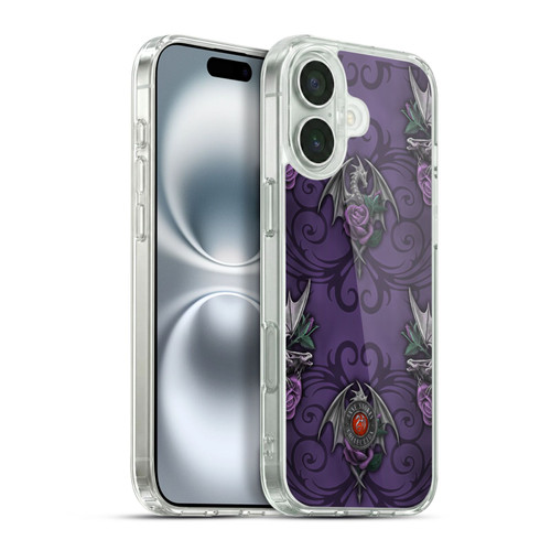 Anne Stokes Dragons 3 Pattern Soft Gel Case for Apple iPhone 16 Plus & MagSafe