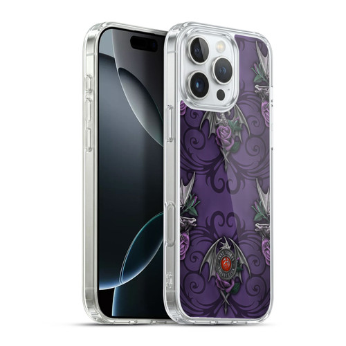Anne Stokes Dragons 3 Pattern Soft Gel Case for Apple iPhone 16 Pro Max & MagSafe