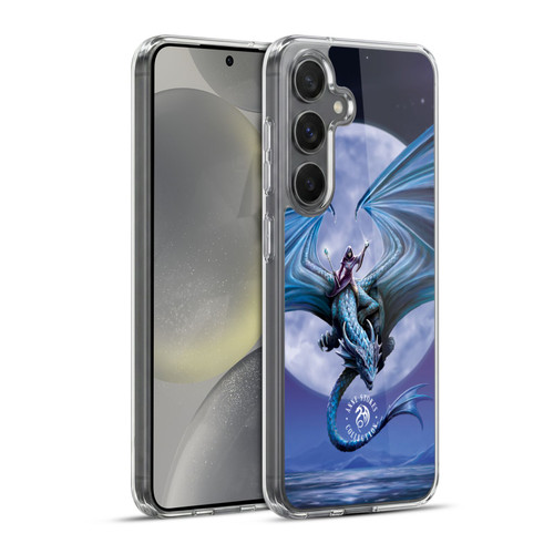 Anne Stokes Dragons 3 Moonstone Soft Gel Case for Samsung Galaxy S24+ 5G & MagSafe