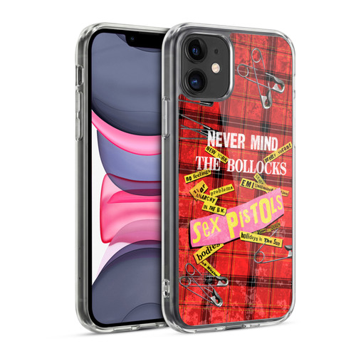 Sex Pistols Band Art Tartan Print Song Art Soft Gel Case for Apple iPhone 11