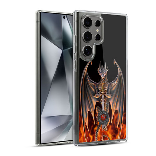 Anne Stokes Dragons 3 Warrior Soft Gel Case for Samsung Galaxy S24 Ultra 5G & MagSafe