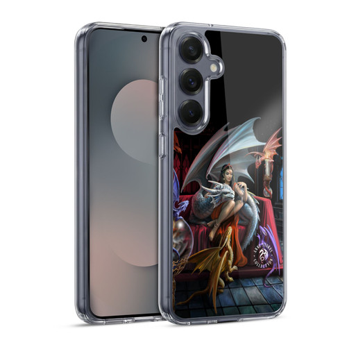 Anne Stokes Mix Fantasy Art Dragon Charm Soft Gel Case for Samsung Galaxy S25 & MagSafe