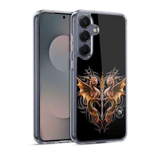 Anne Stokes Mix Fantasy Art Dragon Sword Soft Gel Case for Samsung Galaxy S25 & MagSafe