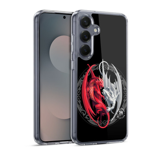 Anne Stokes Mix Fantasy Art Merlin's Dragons Soft Gel Case for Samsung Galaxy S25 & MagSafe